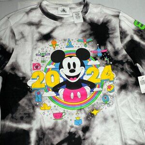 Disney World 2024 Tie-dye Long Sleeve Mickey Mouse Shirt SM